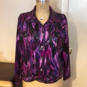 Notations faux sequin top